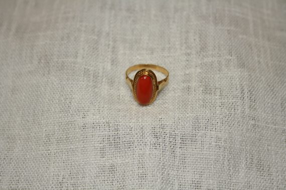 Gold coral ring